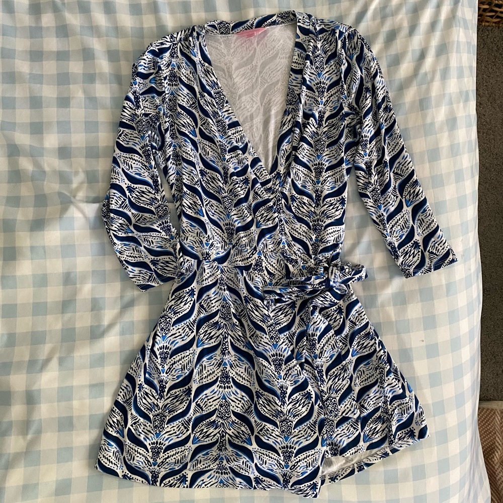 Lilly Pulitzer Karlie Wrap Romper size M